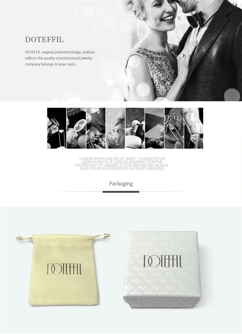 DOTEFFIL 925 Sterling Silver 6mm Side Chain 16/18/20/22/24 Inch Necklace For Woman Men Fashion Wedding Engagement Jewelry Gift