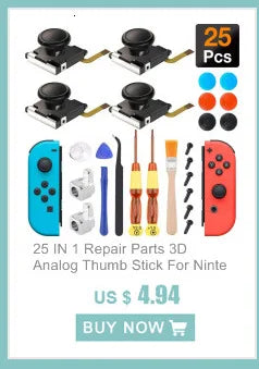 25In1 Joycon Joystick Replacement Kit for Nintendo Switch Ns Left Right Controller Repair Parts 3D Analog Thumb Stick Accessory
