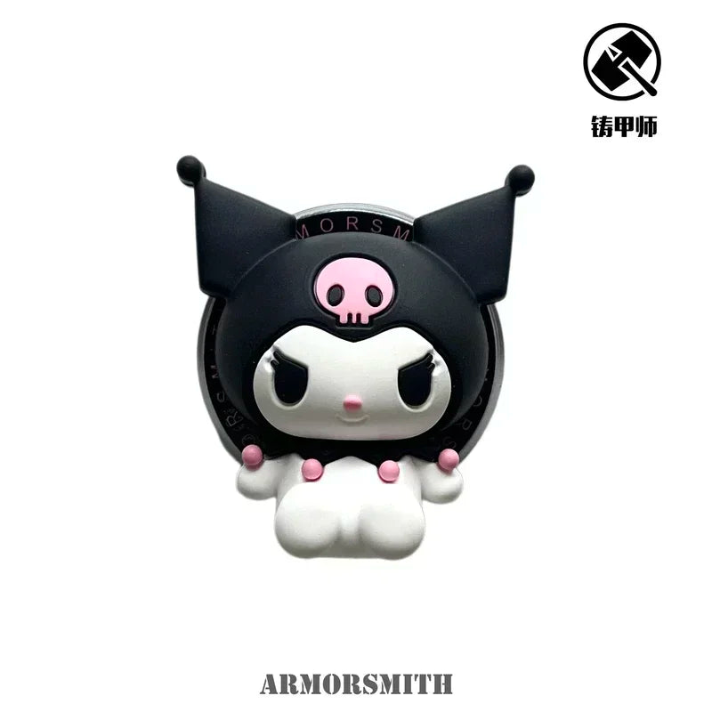 Magnetic Holder Magsafe Wireless Charge Phone Case For iPhone 16 15 14 13 12 11 Pro Max Sanrio Hello Kitty Kuromi Melody Cover