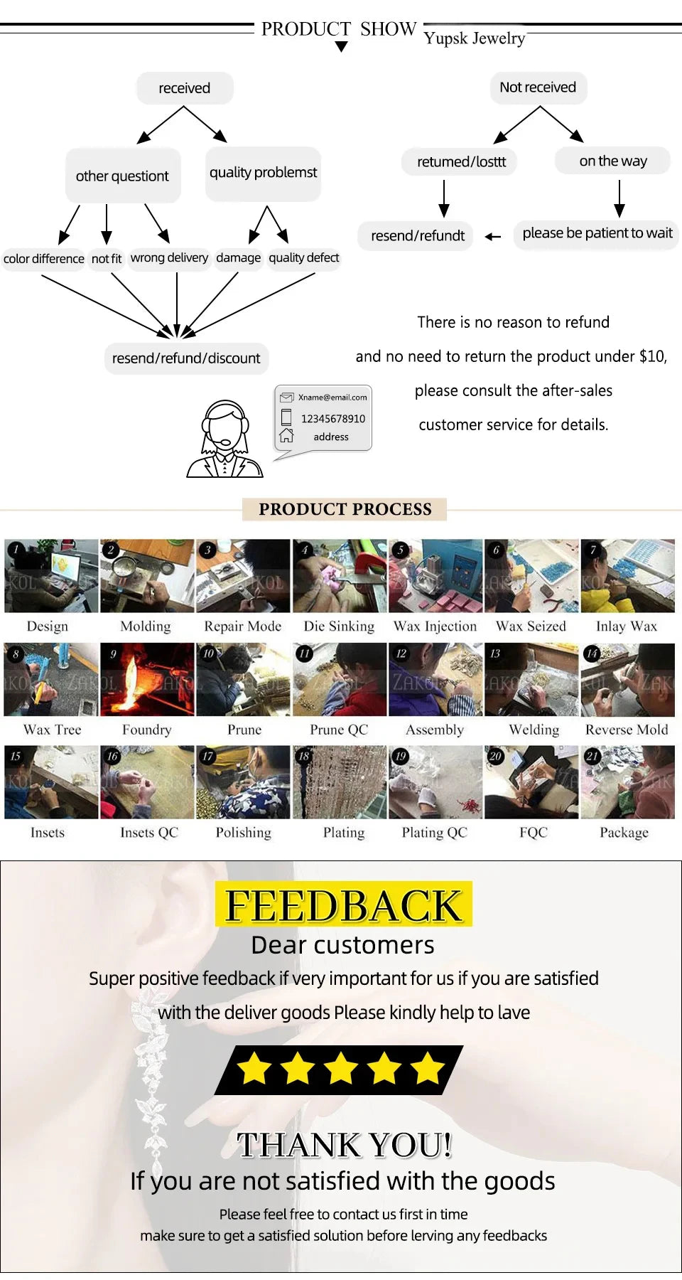 Yupsk 5Pcs/set Silver Color Stainless Steel Bracelet Shiny Zircon Inlaid Stackable Bangles Female Jewelry Gift