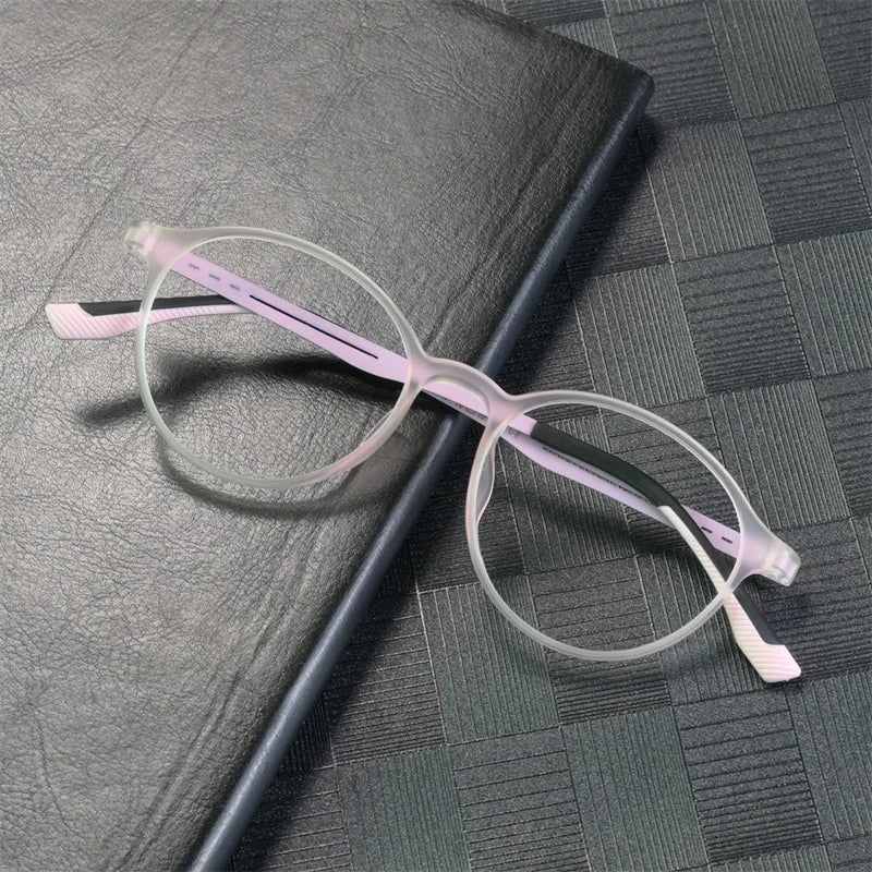 New Ultralight Rubber Titanium Alloy TR90 Myopia Glasses Retro Round Optical Prescription Eyeglasses Frame Men And Women Eyewear