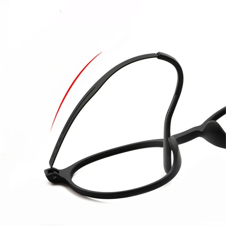 New Ultralight Rubber Titanium Alloy TR90 Myopia Glasses Retro Round Optical Prescription Eyeglasses Frame Men And Women Eyewear