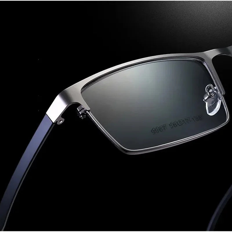 Men's Titanium Glasses Frame - Japanese High-End Square Eyewear, Ultralight Business Eyeglasses (Brand New Design)