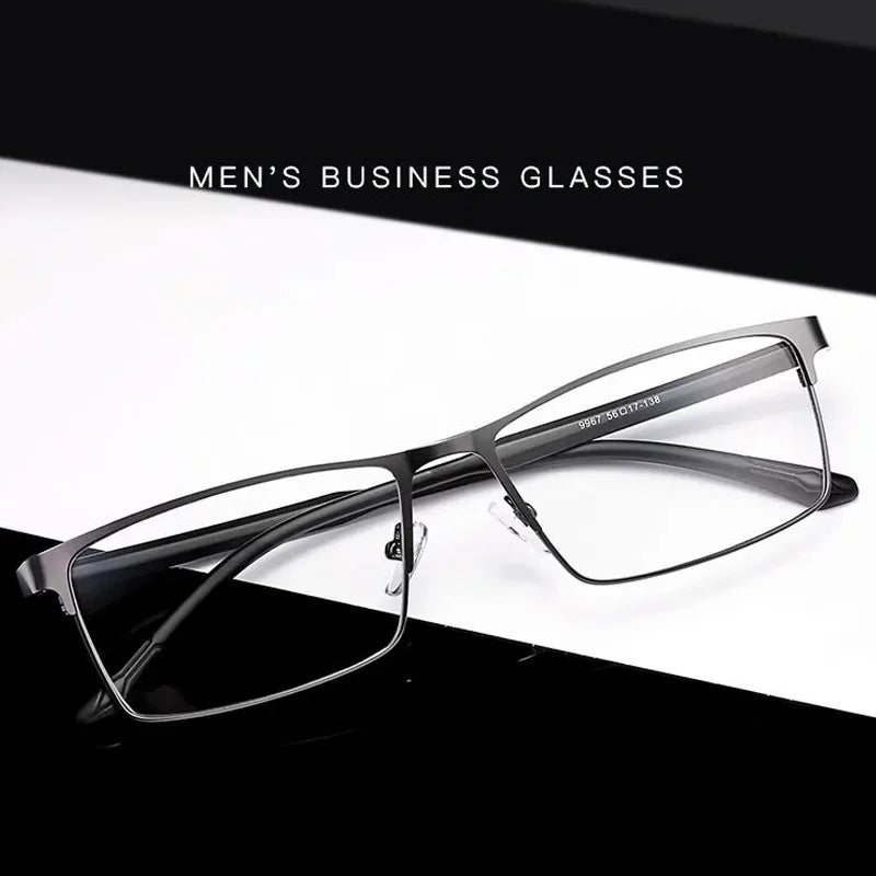 Men's Titanium Glasses Frame - Japanese High-End Square Eyewear, Ultralight Business Eyeglasses (Brand New Design)