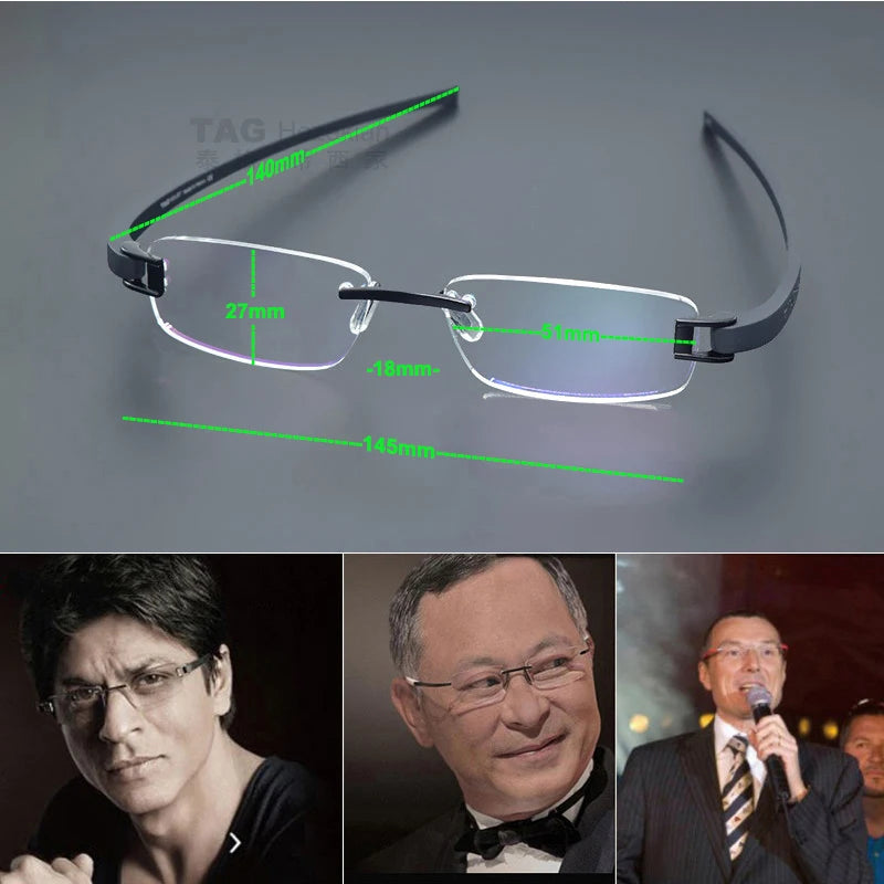 TR90 Titanium Glasses Frame for Men women 5069 Vintage square Myopia Prescription Eyeglasses Frames 2025 Optical Eyewear Reading