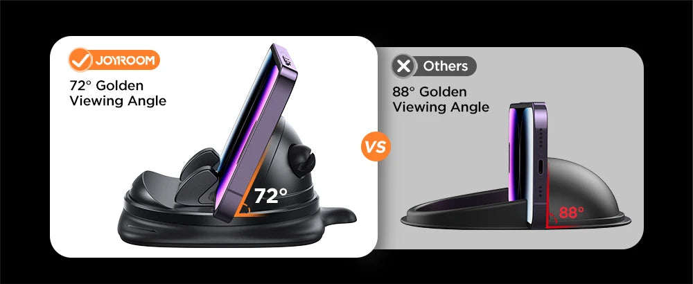 Joyroom Dashboard Universal Car Phone Holder Upgraded Reusable Silicone Phone Mount for Car Dash Anti-Slip Pad Mat Phone Holder