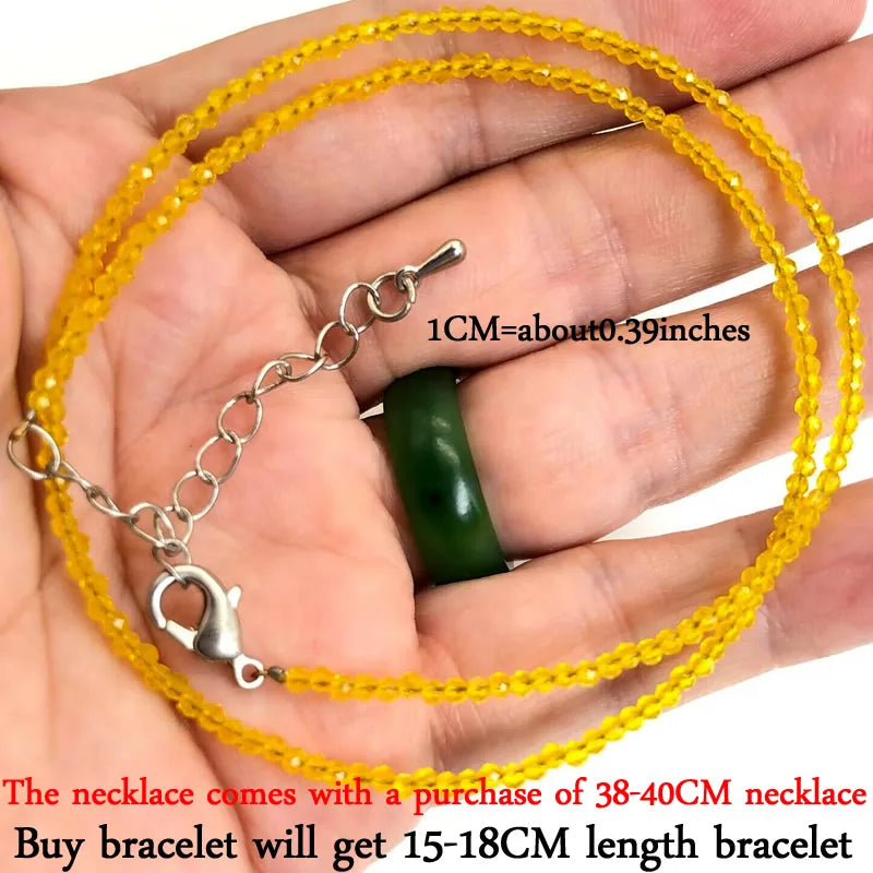 Mini -Faceted Gem Beads Necklaces For Women Natural Stone Chokers Agate garnet pearl Chain Handmade bracelet Yoga Jewelry Female