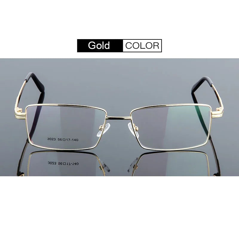 UVLAIK Square Titanium Glasses Frame Alloy Thick Eyeglasses For Women Metal Plated Eyewear Man Female Male Frames
