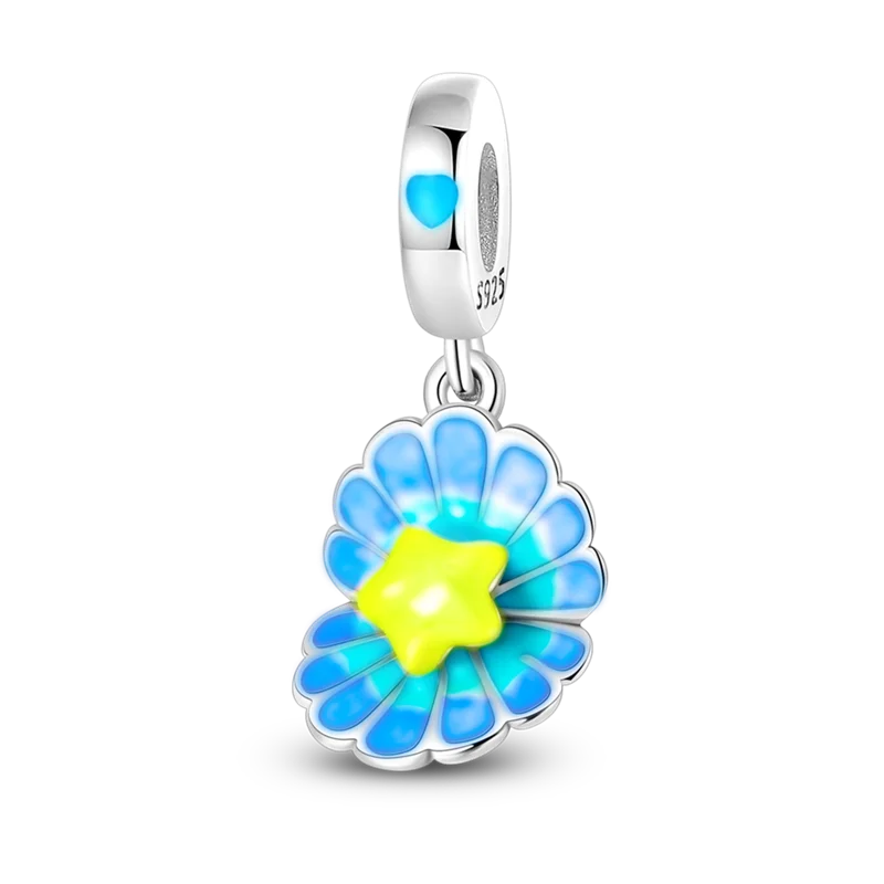 Hot Sale silver-plated Glow in the dark Firefly Honeybee Star Charms Beads Fit Qikaola Original Bracelets Fine DIY Jewelry Gift