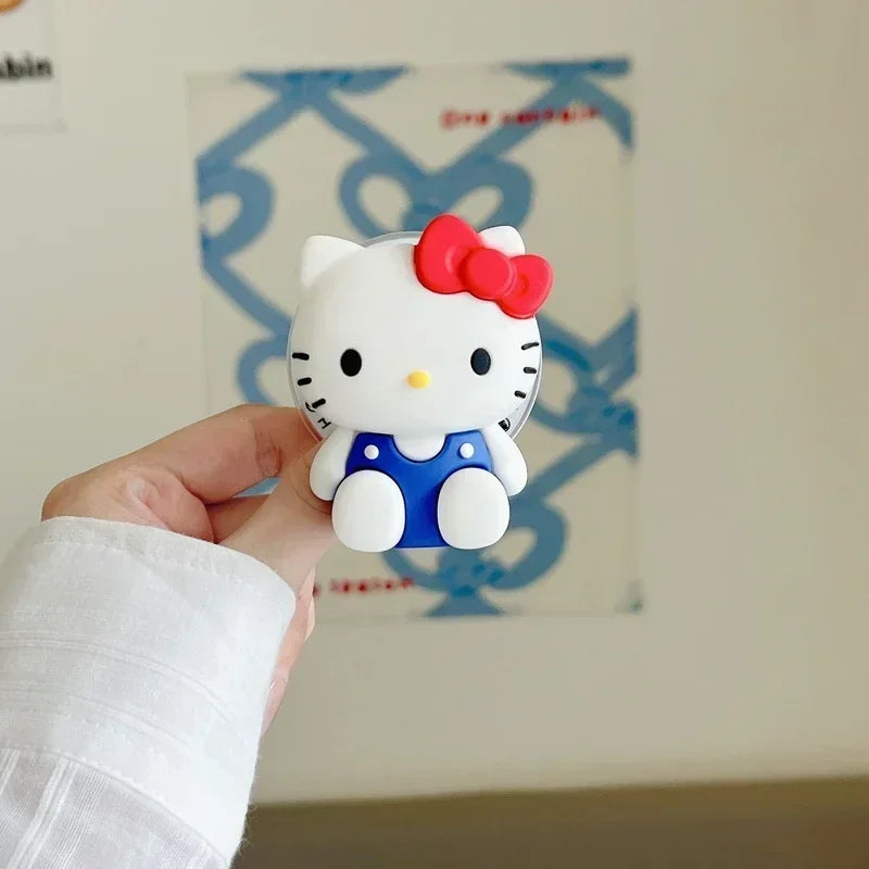 Magnetic Holder Magsafe Wireless Charge Phone Case For iPhone 16 15 14 13 12 11 Pro Max Sanrio Hello Kitty Kuromi Melody Cover