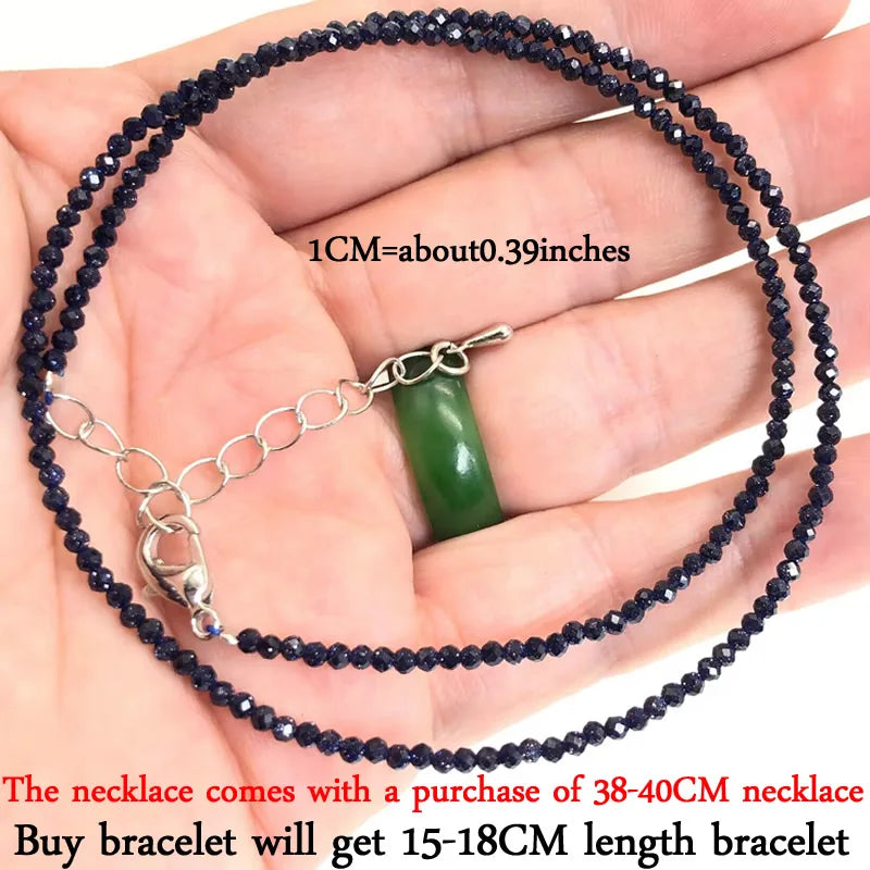 Mini -Faceted Gem Beads Necklaces For Women Natural Stone Chokers Agate garnet pearl Chain Handmade bracelet Yoga Jewelry Female