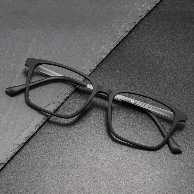 Ultra-Light Square Rubber Titanium Myopia Eyewear Frame Women Blue Light Blocking Optical Prescription Glasses Frame Men 9822