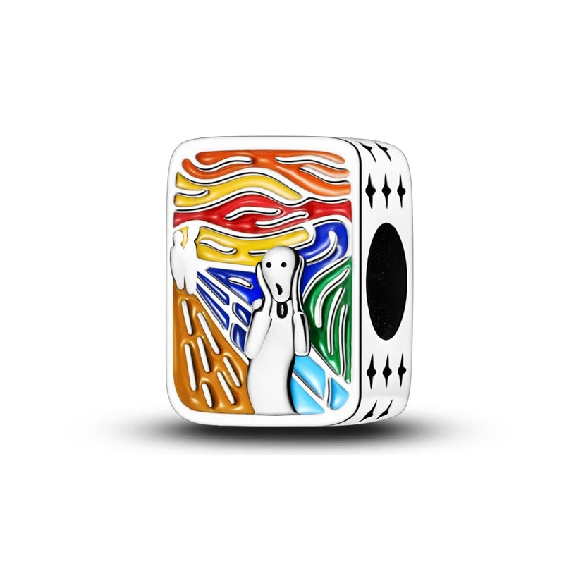 New 925 Sterling Silver Charms Bead Red Cherry Strawberry Love Heart Charm Fit Original Bracelet Pendant DIY Jewelry For Women