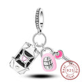 Original Charms Bead 925 Sterling Silver Paris Tower Car Map Castle Travel Charms Fit Pendant Bracelets Women DIY Jewelry Making