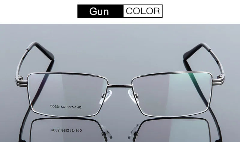 UVLAIK Square Titanium Glasses Frame Alloy Thick Eyeglasses For Women Metal Plated Eyewear Man Female Male Frames