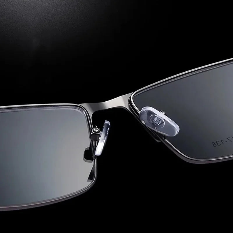 Men's Titanium Glasses Frame - Japanese High-End Square Eyewear, Ultralight Business Eyeglasses (Brand New Design)