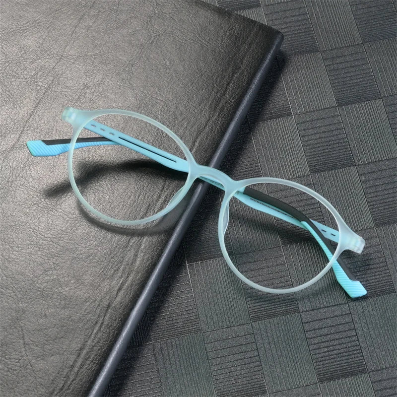 New Ultralight Rubber Titanium Alloy TR90 Myopia Glasses Retro Round Optical Prescription Eyeglasses Frame Men And Women Eyewear