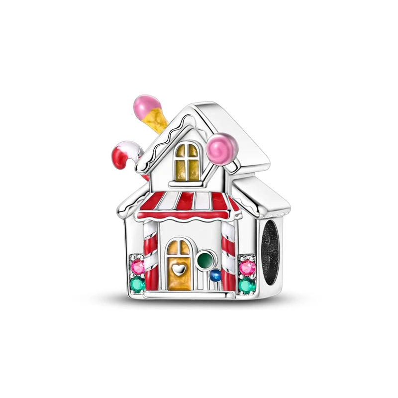 New 925 Sterling Silver Charms Bead Red Cherry Strawberry Love Heart Charm Fit Original Bracelet Pendant DIY Jewelry For Women