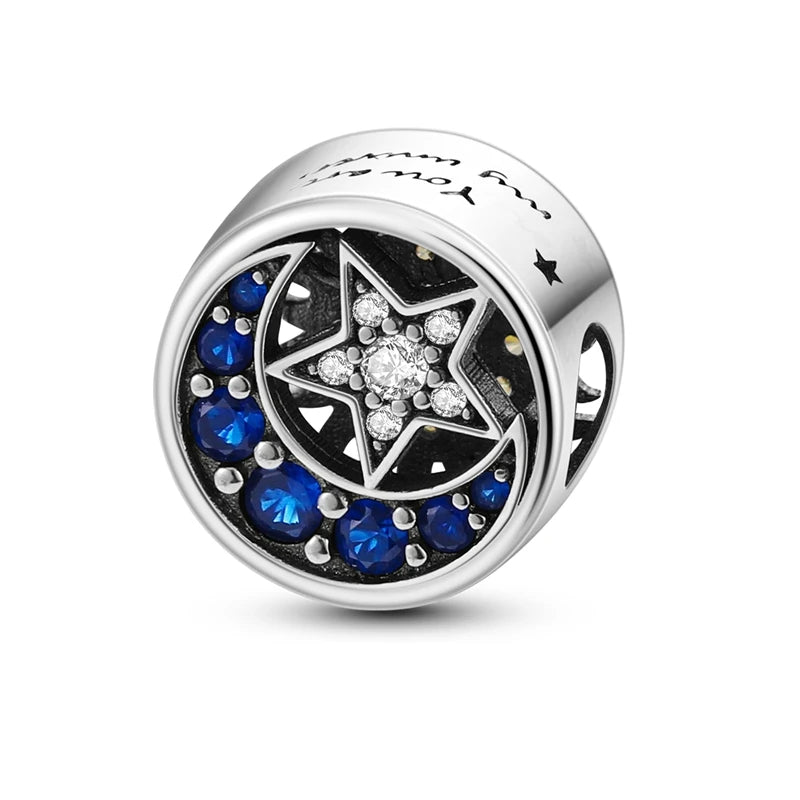 Charm Hot Sales 925 Sterling Silver Charms Beads CZ pave Round Clip Charms Fit Original Bracelet Necklace Charms Jewelry Gift