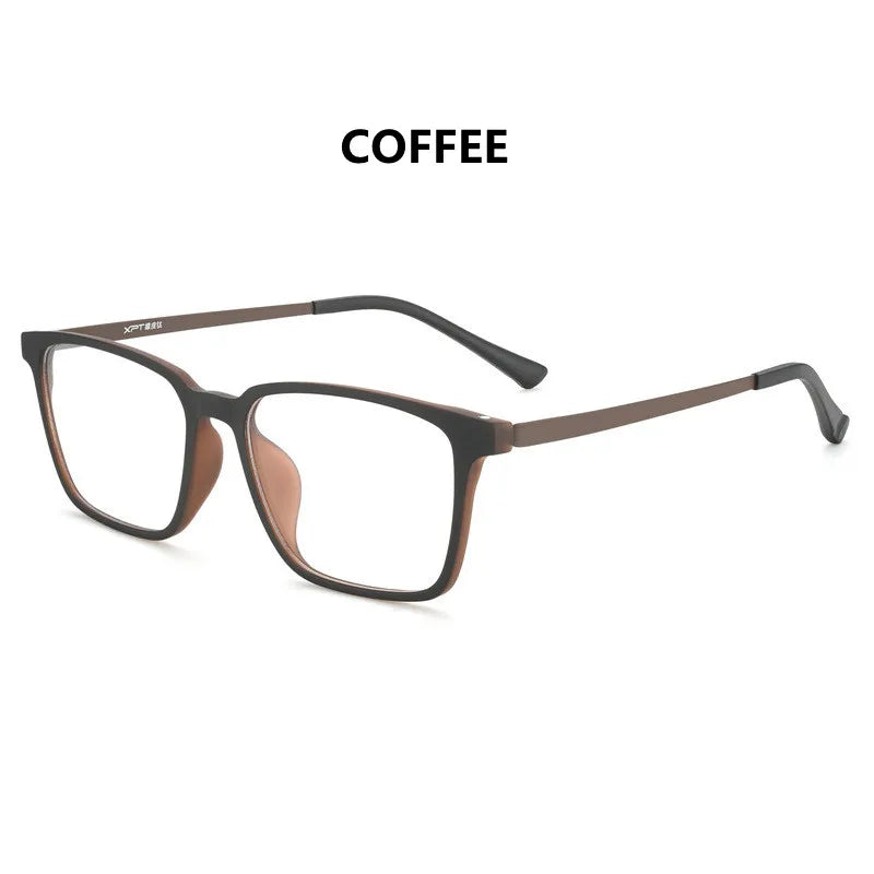 Ultra-Light Square Rubber Titanium Myopia Eyewear Frame Women Blue Light Blocking Optical Prescription Glasses Frame Men 9822