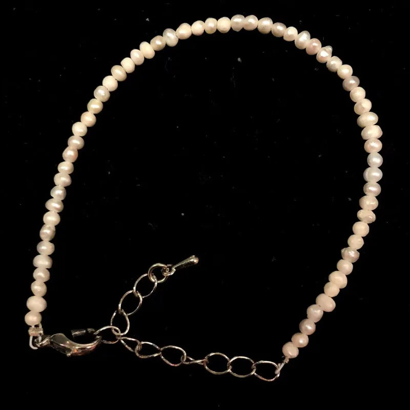 Mini -Faceted Gem Beads Necklaces For Women Natural Stone Chokers Agate garnet pearl Chain Handmade bracelet Yoga Jewelry Female