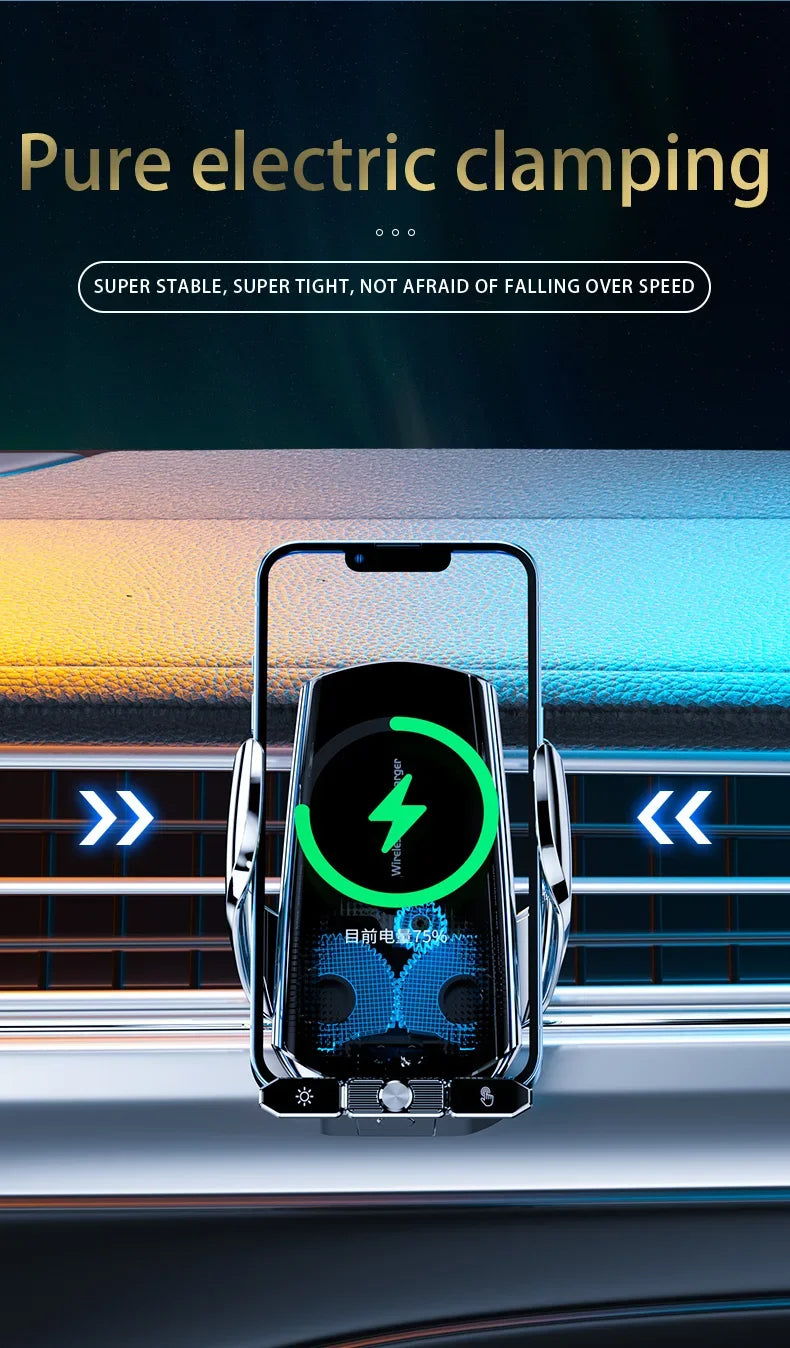 Wireless Charger Car Auto Magnetic Air Vent Phone Holder For iPhone 16 15 14 13 Samsung Xiaomi Induction Fast Charging Station