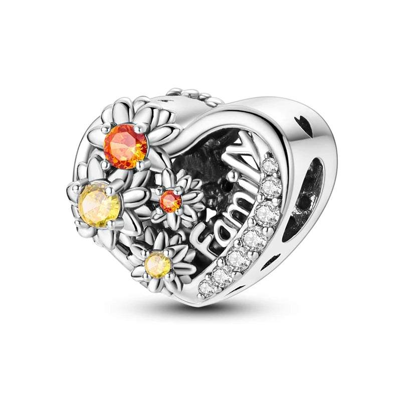 Charm Hot Sales 925 Sterling Silver Charms Beads CZ pave Round Clip Charms Fit Original Bracelet Necklace Charms Jewelry Gift