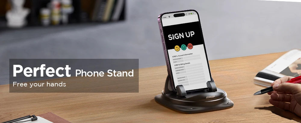 Joyroom Dashboard Universal Car Phone Holder Upgraded Reusable Silicone Phone Mount for Car Dash Anti-Slip Pad Mat Phone Holder