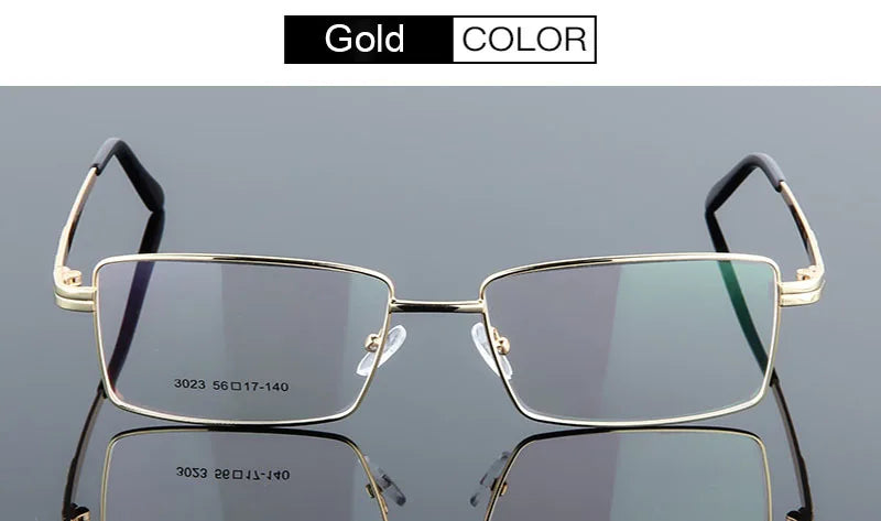 UVLAIK Square Titanium Glasses Frame Alloy Thick Eyeglasses For Women Metal Plated Eyewear Man Female Male Frames