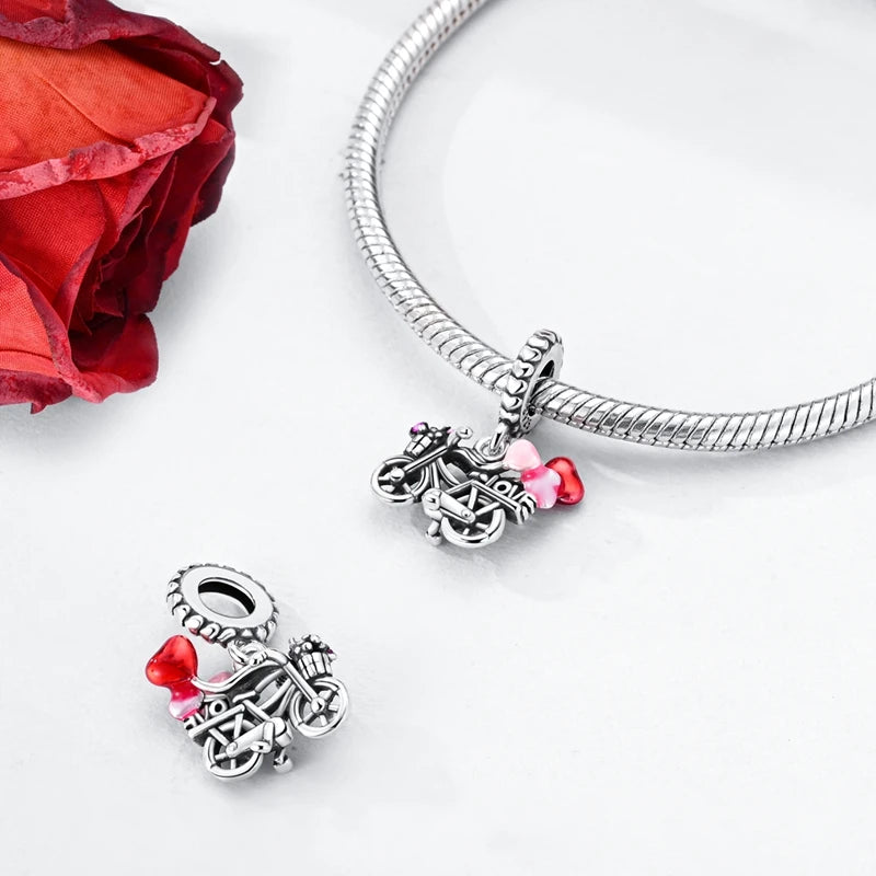 Original Charms Bead 925 Sterling Silver Paris Tower Car Map Castle Travel Charms Fit Pendant Bracelets Women DIY Jewelry Making