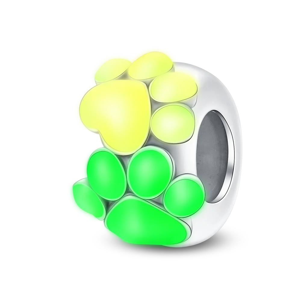 Hot Sale silver-plated Glow in the dark Firefly Honeybee Star Charms Beads Fit Qikaola Original Bracelets Fine DIY Jewelry Gift