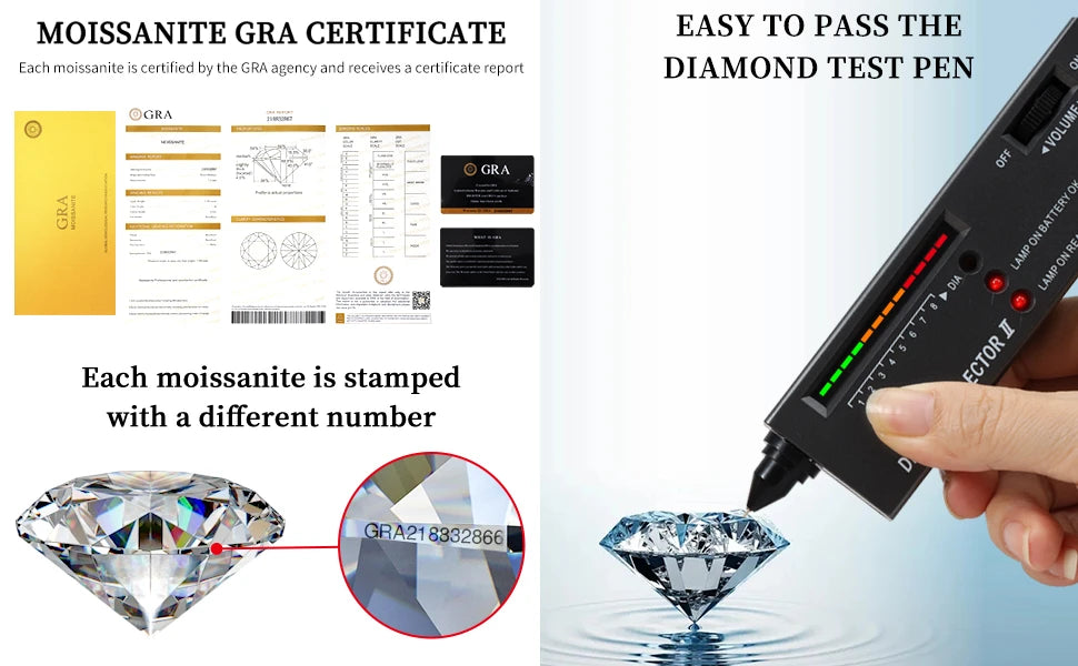 Factory Price D VVS1 Moissanite Tennis Bracelet 925 Sterling Silver Single Row Classics with GRA Bracelets for Women Man Jewelry