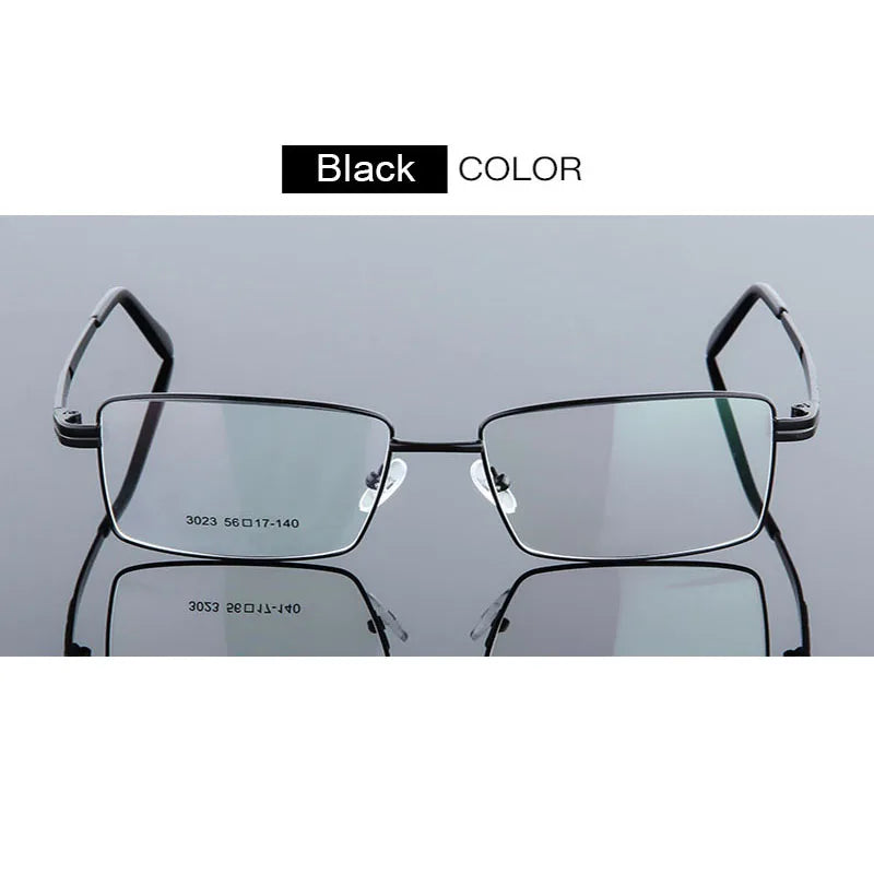 UVLAIK Square Titanium Glasses Frame Alloy Thick Eyeglasses For Women Metal Plated Eyewear Man Female Male Frames