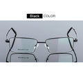 UVLAIK Square Titanium Glasses Frame Alloy Thick Eyeglasses For Women Metal Plated Eyewear Man Female Male Frames