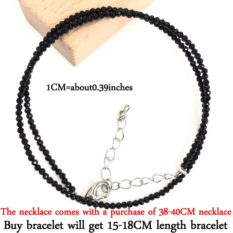 Mini -Faceted Gem Beads Necklaces For Women Natural Stone Chokers Agate garnet pearl Chain Handmade bracelet Yoga Jewelry Female