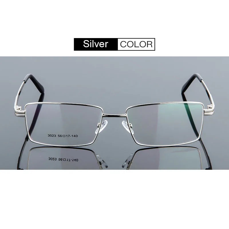 UVLAIK Square Titanium Glasses Frame Alloy Thick Eyeglasses For Women Metal Plated Eyewear Man Female Male Frames