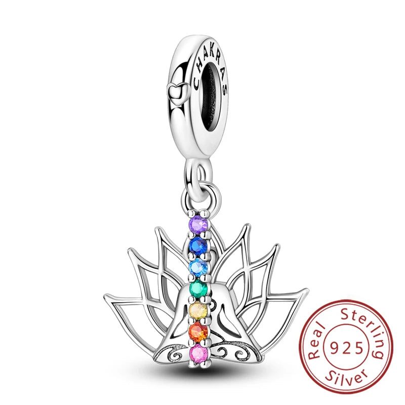 Fit Original 925 Sterling Silver Charms Beads Wine Glass Coffee Cup Charms Pendant For Women Bracelet Charms DIY Jewelry Gift