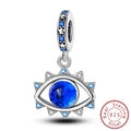 New 925 Silver Dream Charms Baeds Angel Devil's Eye Fatima's Hand Cross Charms Pendant Fit Original Bracelet Women Jewelry Gift