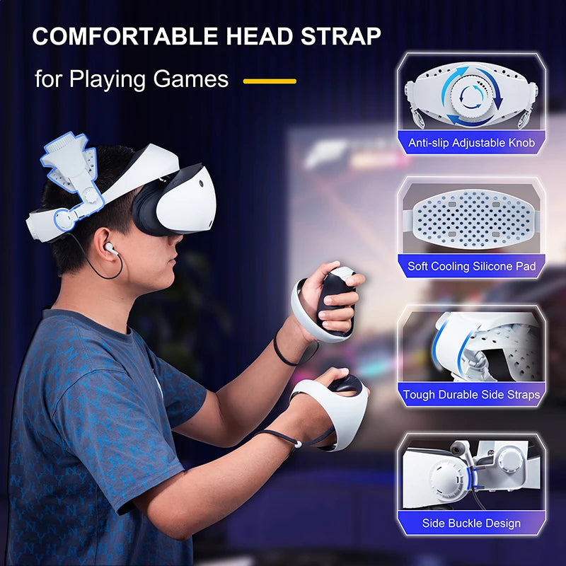 For SONY PS VR2 glasses headband removable portable retractable adjustable headband stand PlayStation VR2 expansion accessories