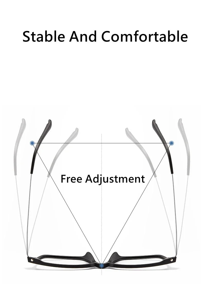 Ultra-Light Square Rubber Titanium Myopia Eyewear Frame Women Blue Light Blocking Optical Prescription Glasses Frame Men 9822