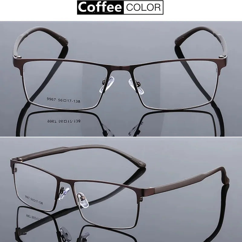 Men's Titanium Glasses Frame - Japanese High-End Square Eyewear, Ultralight Business Eyeglasses (Brand New Design)