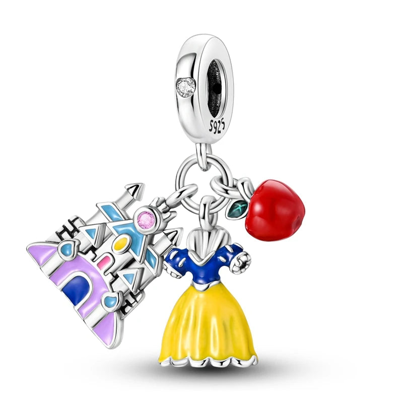 New 925 Sterling Silver Charms Bead Red Cherry Strawberry Love Heart Charm Fit Original Bracelet Pendant DIY Jewelry For Women